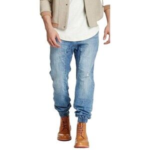 ZANEROBE Slingshot Denimo Jogger Drop Crotch Button Fly Jeans Mens Sz 34 1431U3